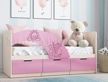 Кровать детская Юниор-3, Розовый металлик в Брянске