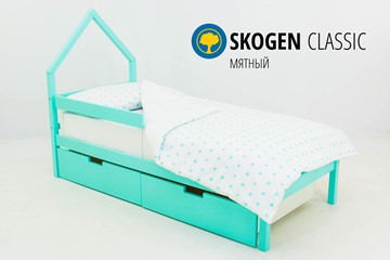 Кровать-домик детская мини Skogen мятная в Брянске