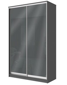 Шкаф Хит-22-4-12/2-22 с цветным стеклом, темно-серый 073, Графит в Брянске
