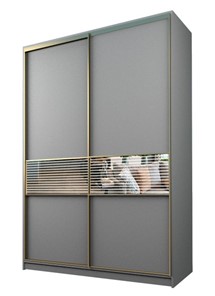 Шкаф 2-х дверный MAX МШ-23-6-16-33, Профиль Золото/Цвет Серый в Брянске