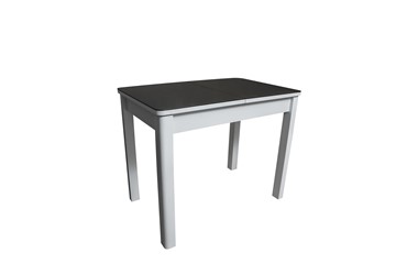Стеклянный обеденный стол Айсберг-2СТ белое/черное/прямые массив в Брянске