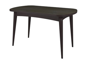Овальный стол Ялта с цилиндрическими опорами Венге/Ясень Анкор темный в Брянске