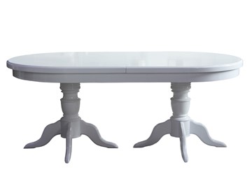 Овальный обеденный стол 3,0(3,5)х1,1 на двух тумбах, (стандартная покраска) в Брянске