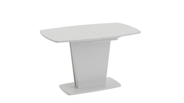 Стеклянный обеденный стол Честер тип 2, цвет Белый/Стекло белый глянец в Брянске