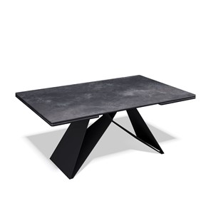 Керамический обеденный стол KB1400, черный/керамика черная в Брянске