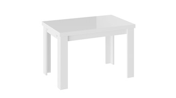 Раздвижной стол Норман тип 1, цвет Белый/Стекло белый глянец в Брянске