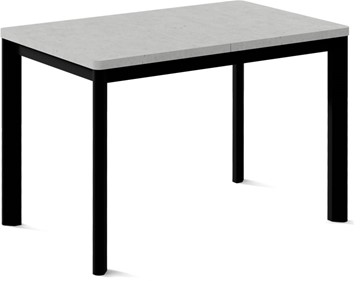 Кухонный раздвижной стол Токио-2L (ноги металлические черные, светлый цемент) в Брянске