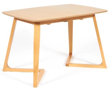Кухонный стол раскладной VAKU (Ваку) бук/мдф 80x120+40x75, Натуральный бук арт.13987 в Брянске