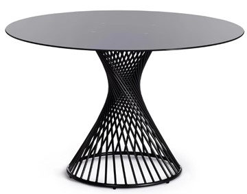 Стеклянный обеденный стол BERTOIA (mod. GT21) металл/стекло, Black (черный) арт.20595 в Брянске