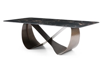 Керамический кухонный стол DT9305FCI (240) черный керамика/бронзовый в Брянске