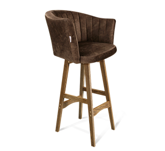 Барный стул SHT-ST42-1 / SHT-S65 (кофейный трюфель/дуб брашированный коричневый) в Брянске