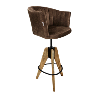 Барный стул SHT-ST42-1 / SHT-S92 (кофейный трюфель/браш.коричневый/черный муар) в Брянске