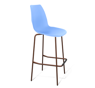 Барный стул SHT-ST29/S29 (голубой pan 278/медный металлик) в Брянске