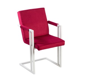 Обеденный стул Бруно, Белый/Аврора 11(бордовый) в Брянске