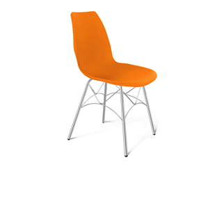 Обеденный стул SHT-ST29/S107 (оранжевый ral2003/хром лак) в Брянске