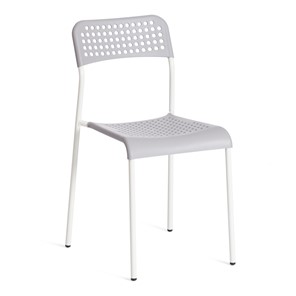 Обеденный стул ADDE (mod.C-049) металл/пластик, 39х49х78, Grey (серый) /White (белый) арт.19256 в Брянске