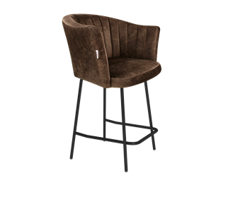 Полубарный стул SHT-ST42-1 / SHT-S29P-1 (кофейный трюфель/черный муар) в Брянске