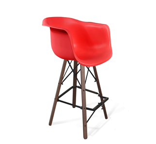 Барный стул SHT-ST31/S80 (красный/темный орех/черный) в Брянске