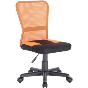 Кресло компьютерное Brabix Smart MG-313 (без подлокотников, комбинированное, черное/оранжевое) в Брянске