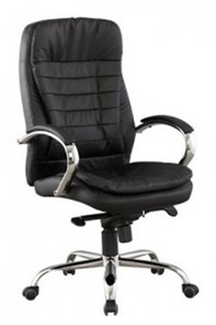 Офисное кресло ДамОфис J 9031-1 экокожа /хром, черный в Брянске