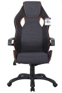 Компьютерное кресло Brabix Techno Pro GM-003 (ткань, черное/серое, вставки оранжевые) в Брянске
