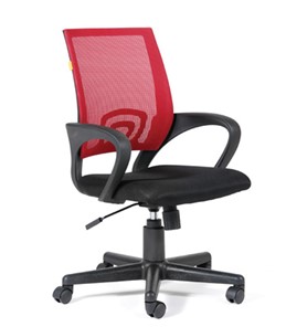 Кресло офисное CHAIRMAN 696 black Сетчатый акрил DW69 красный в Брянске