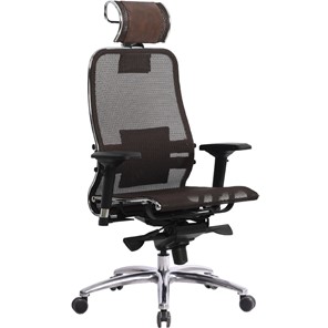 Кресло офисное Метта Samurai S-3.04, темно-коричневый в Брянске