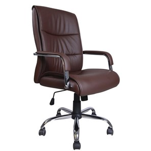 Офисное кресло Brabix BRABIX "Space EX-508", экокожа, хром, коричневое, 531164 в Брянске
