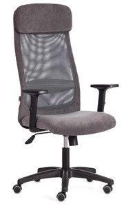 Кресло PROFIT PLT флок/ткань, серый, 29/W-12, арт.20537 в Брянске