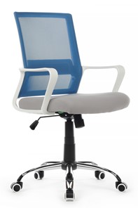 Кресло офисное Riva RCH 1029MW, серый/синий в Брянске
