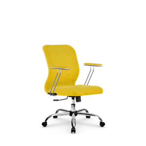 Кресло компьютерное SU-Mr-4/подл.078/осн.003 желтый в Брянске