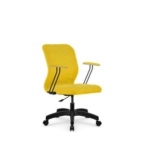 Кресло компьютерное SU-Mr-4/подл.079/осн.005 желтый в Брянске