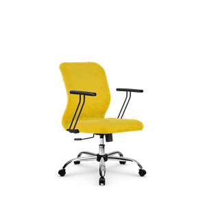Кресло офисное SU-Mr-4/подл.109/осн.003  желтый в Брянске