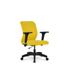 Кресло офисное SU-Mr-4/подл.200/осн.005 желтый в Брянске