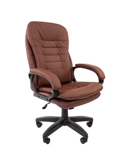 Кресло офисное CHAIRMAN 795 LT, экокожа, цвет коричневый в Брянске