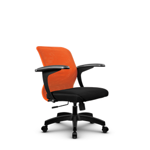 Офисное кресло SU-M-4/подл.160/осн.001, Оранжевый/Черный в Брянске