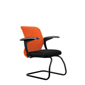 Офисный стул SU-M-4/подл.160/осн.008, Оранжевый/Черный в Брянске