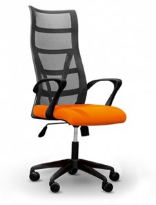 Офисное кресло ДамОфис 5600, оранж/черное в Брянске