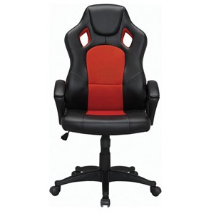Кресло Brabix Rider EX-544 (экокожа черная/ткань красная) 531583 в Брянске