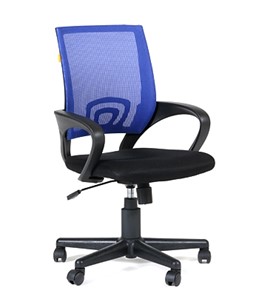 Офисное кресло CHAIRMAN 696 black Сетчатый акрил DW61 синий в Брянске