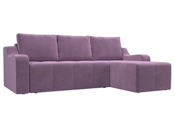 Угловой диван для гостиной Элида, Сиреневый (микровельвет) в Брянске