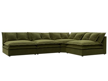 Угловой диван Лига-040, Зеленый (микровельвет) в Брянске