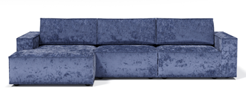 Угловой диван с оттоманкой Лофт 357х159х93 (Ремни/Еврокнижка) в Брянске