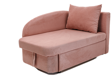 Мягкий диван правый Тедди розовый в Брянске