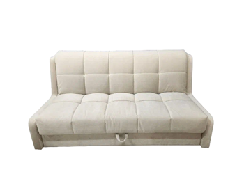 Прямой диван Аккордеон-Кровать 1,55 с каретной утяжкой, клетка (ППУ) в Брянске