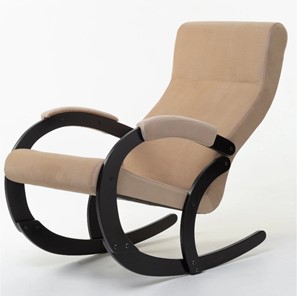 Кресло-качалка в гостиную Корсика, ткань Amigo Beige 34-Т-AB в Брянске