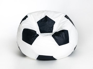 Кресло-мешок Мяч малый, бело-черный в Брянске