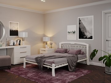 Кровать 2-спальная Муза 4 Лайт, 1600, белый в Брянске