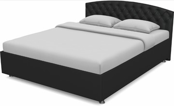 Спальная кровать Пальмира 1400 с основанием (Nitro Black) в Брянске