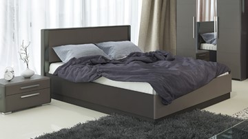 Кровать с подъемным механизмом Наоми 1600, цвет Фон серый, Джут СМ-208.01.02 в Брянске
